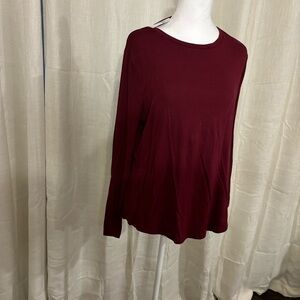 Long Sleeve Maroon Shirt